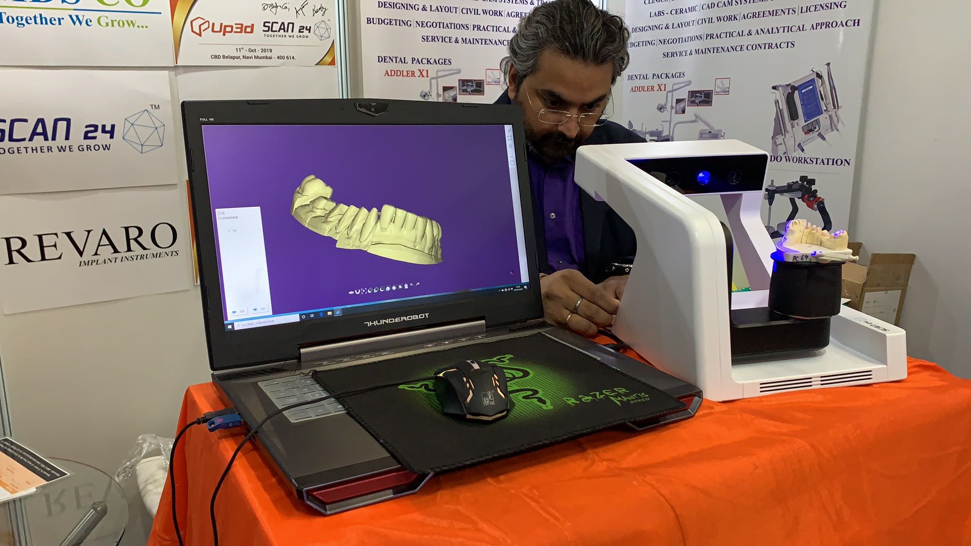 At the  exhibition, scanners produced by CEDU are being displayed